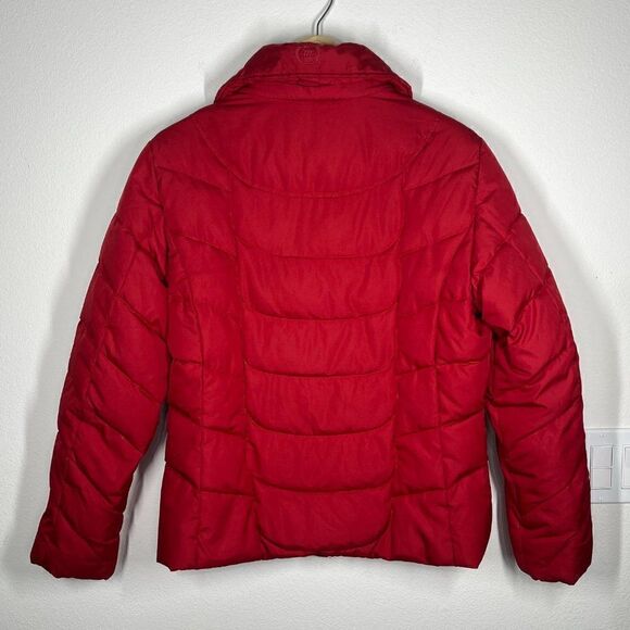 Mackintosh new england women's red puffer coat down feathers size small - Picture 13 of 14